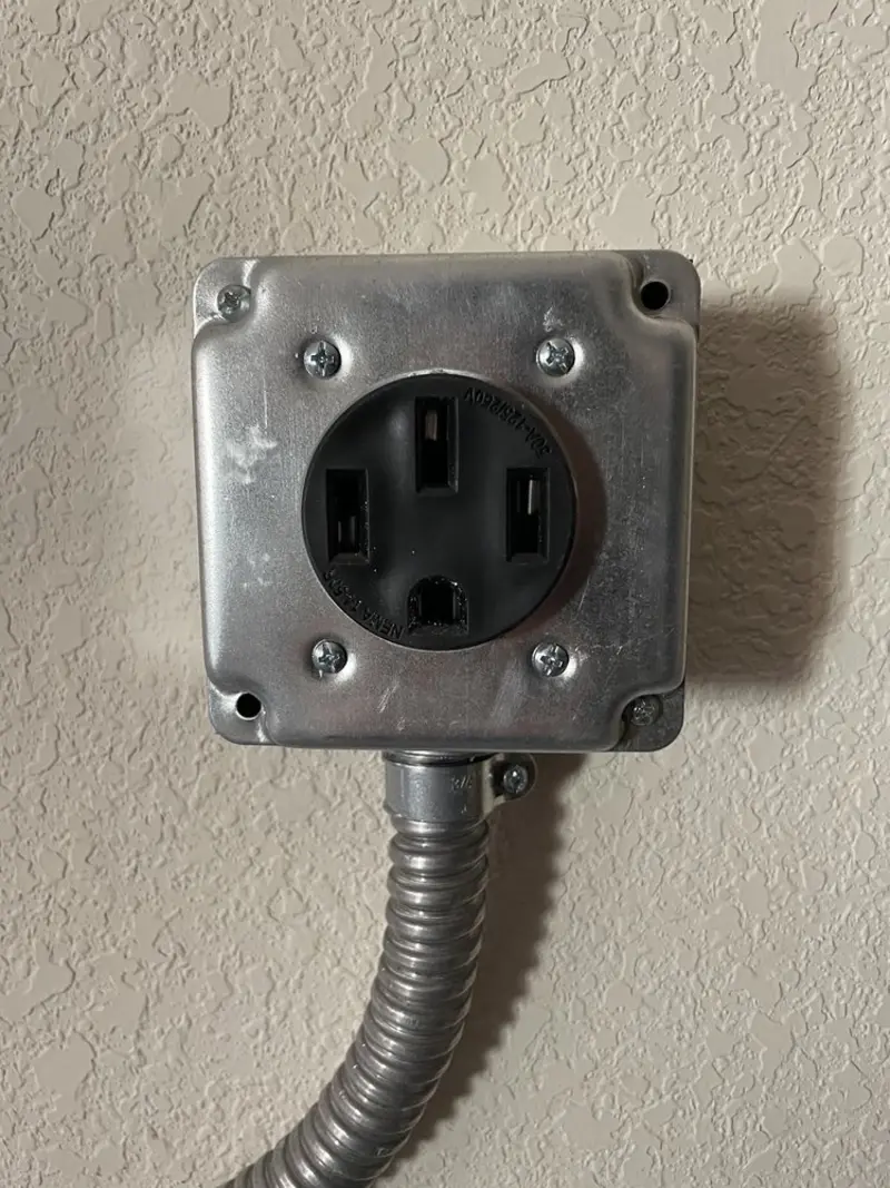 NEMA 14-50 outlet installed for Smart Home Electrical in Northbridge