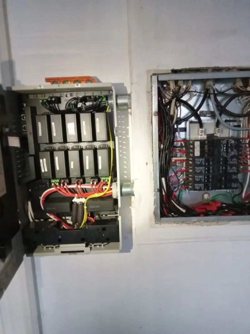 Electrical panel upgrade completed for Security Camera Wiring in Northbridge